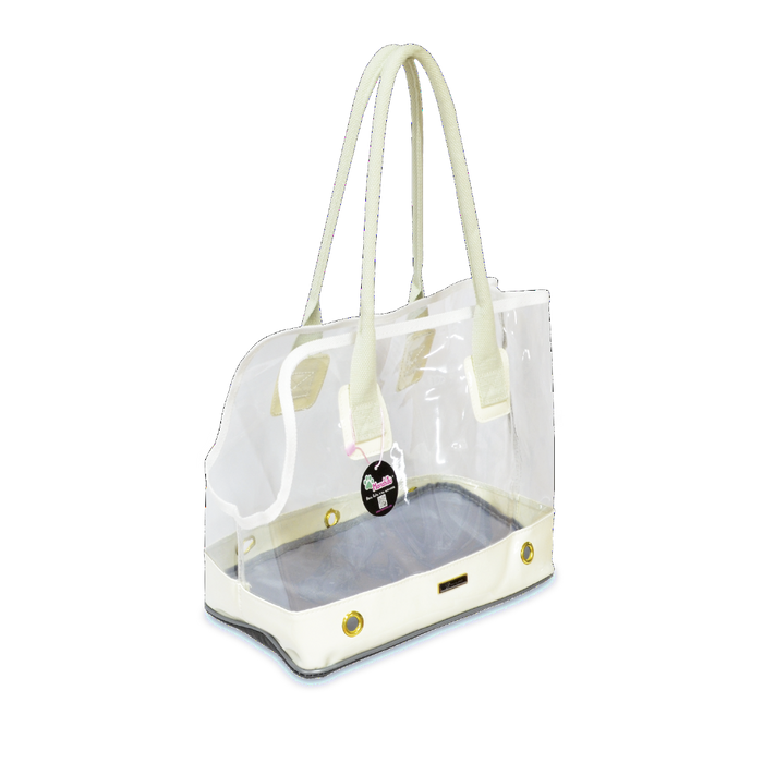 Bolso Para Mascotas Transparente Blanco